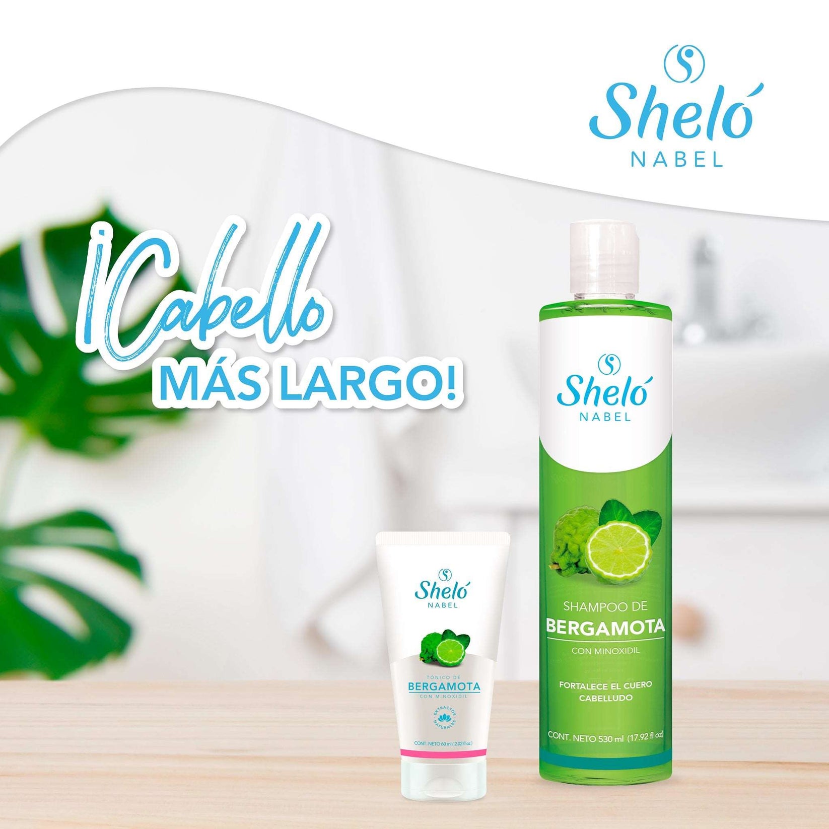 SHAMPOO DE BERGAMOTA CON MINOXIDIL Sheló NABEL Mexico