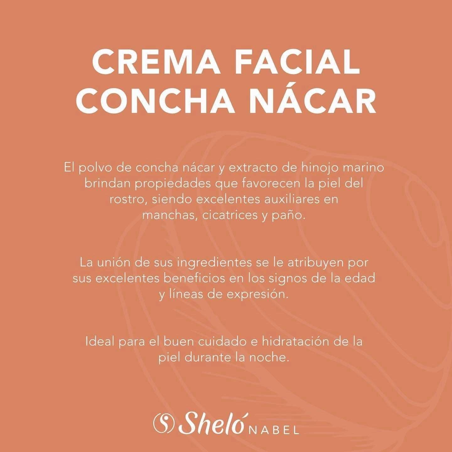 CREMA FACIAL CONCHA NACAR