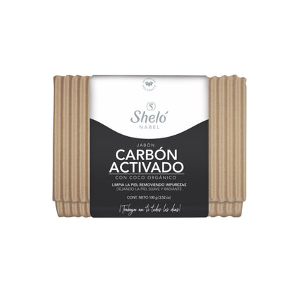 ACTIVATED CARBON SOAP WITH ORGANIC COCONUT